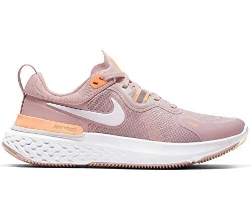 Nike Women's React Miler Champagne White Orange Pulse Barely Rose Running Shoes-6 UK (8 US) (CW1778-602)