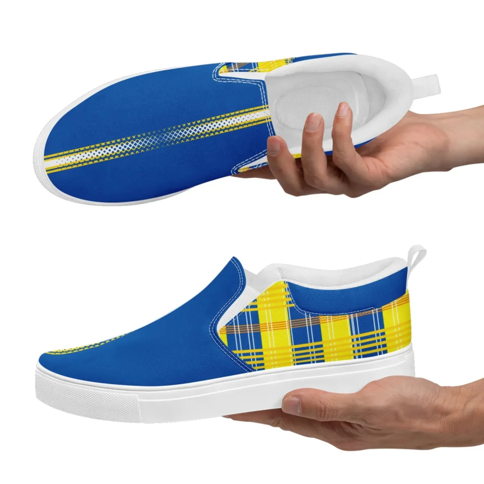 Personalized Corporate Sneakers, Custom Event Slip On Shoes, Comfortable Unisex Shoes