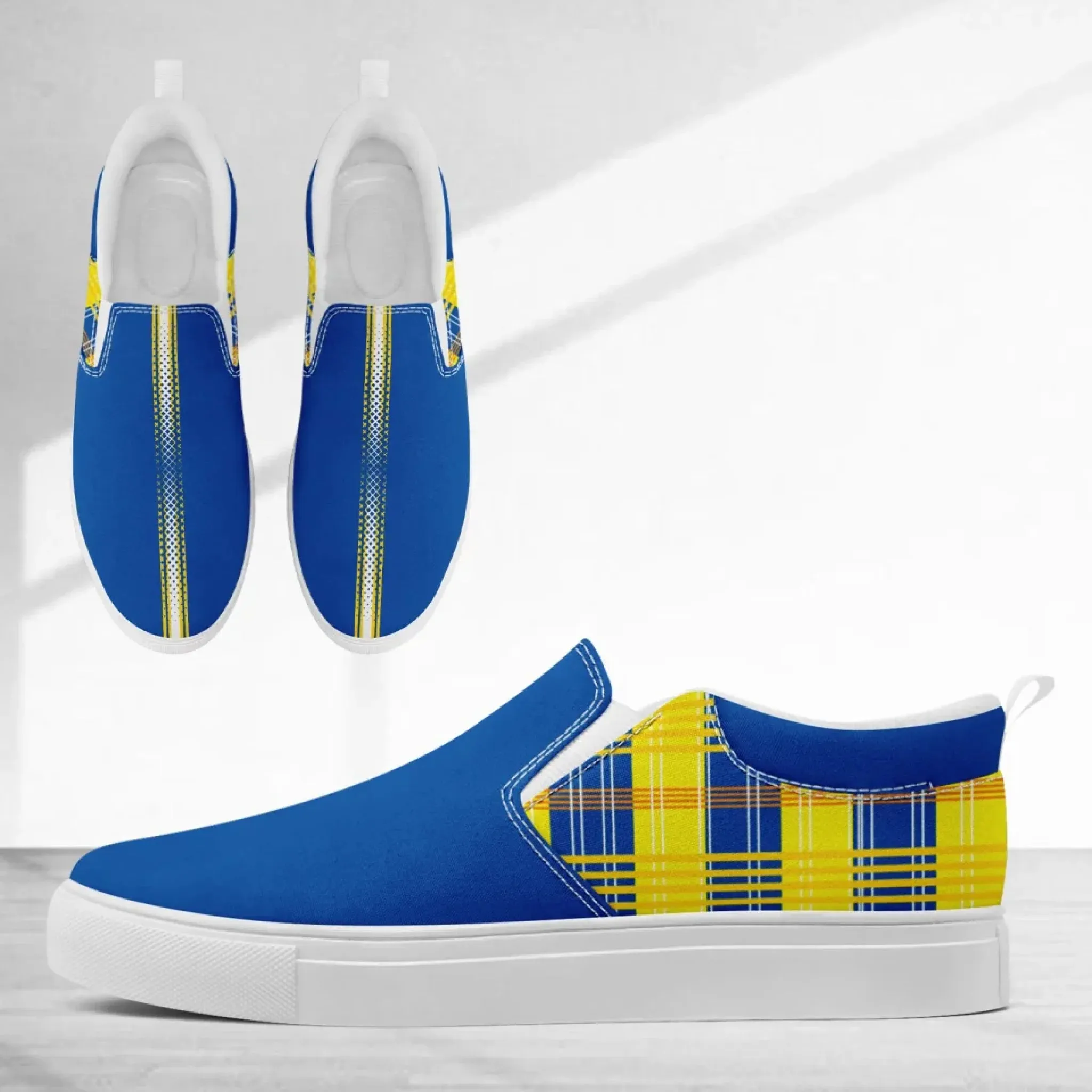 Personalized Corporate Sneakers, Custom Event Slip On Shoes, Comfortable Unisex Shoes