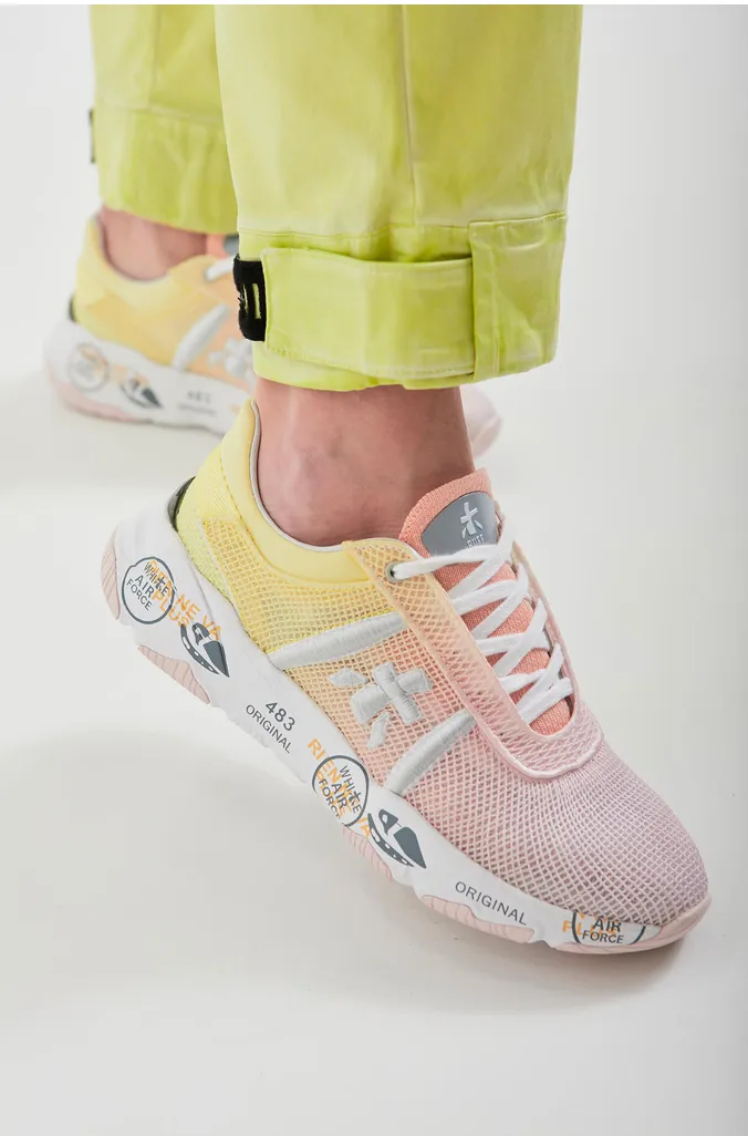 Premiata - Buff 6204 Sneaker: Orange & Pink