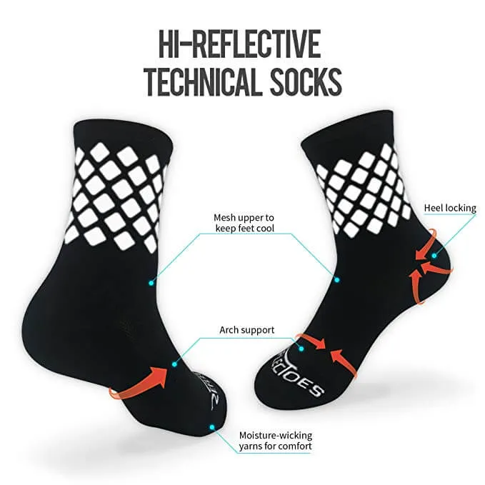 Reflectoes Reflective Socks For Cycling and Running