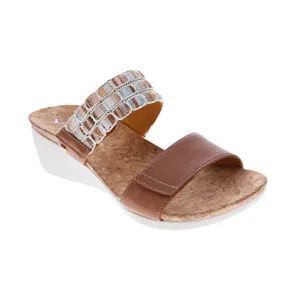 Revere Women's Sorrento Sandal Cognac