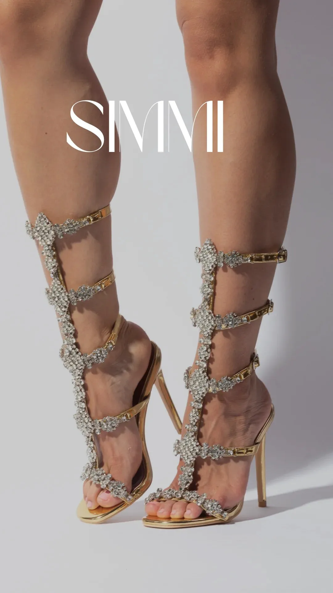 rhinestone gladiator stiletto high heel shoes