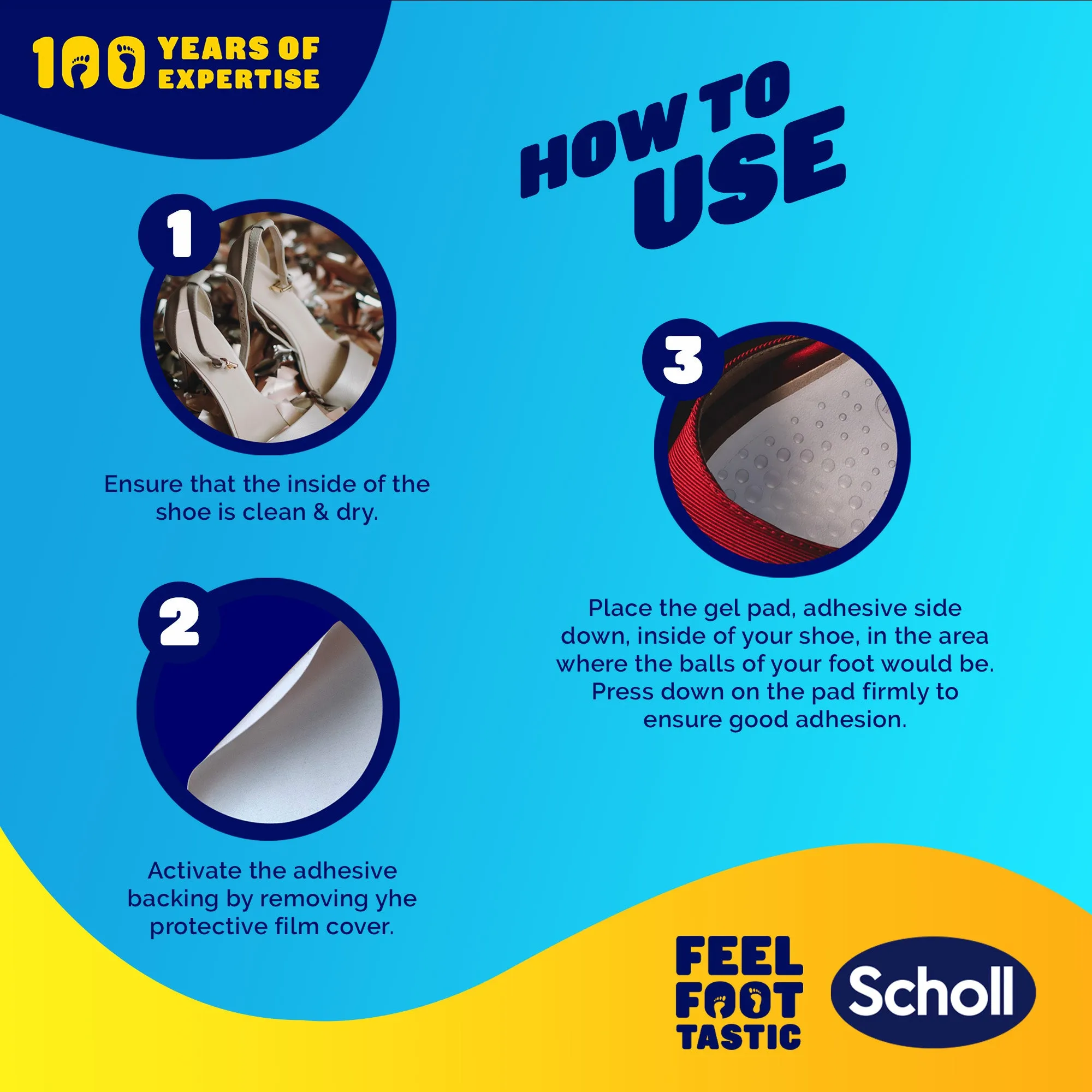 Scholl Party Feet Inserts Ball of Foot Cushion