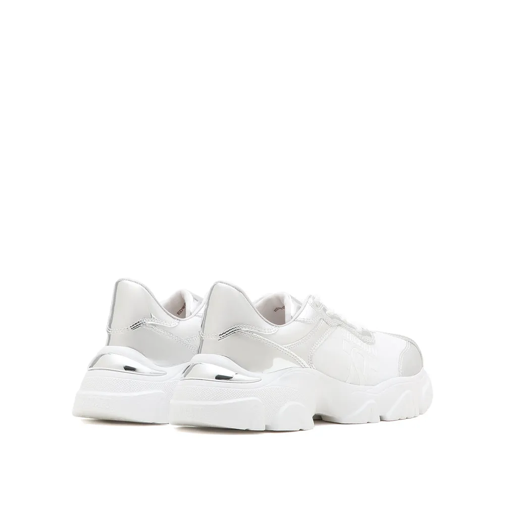 Silvery-White Wide Fit St Chunky Sneakers