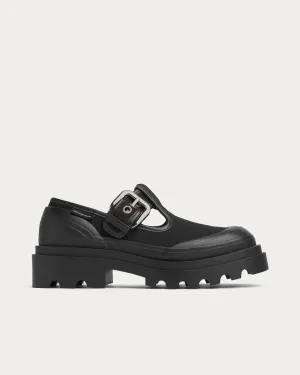 Trek Mary-Jane Black Slip Ons
