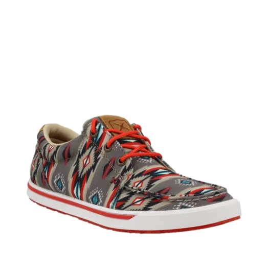 Twisted X Ladies Aztec Red Slip On Kicks WCA0089