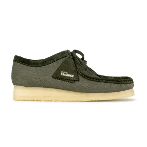 Wallabee Forest Green Canvas | Forest Green
