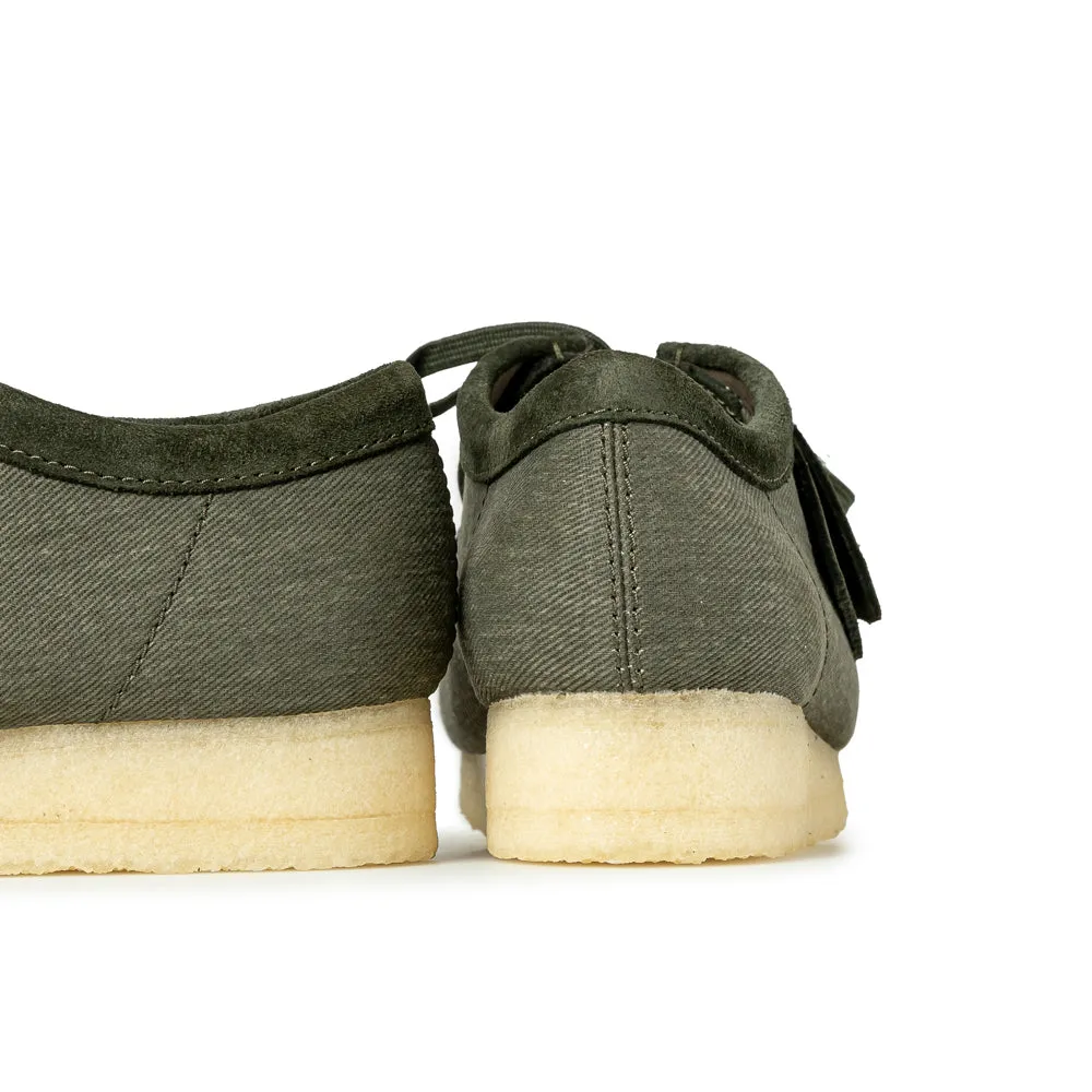 Wallabee Forest Green Canvas | Forest Green