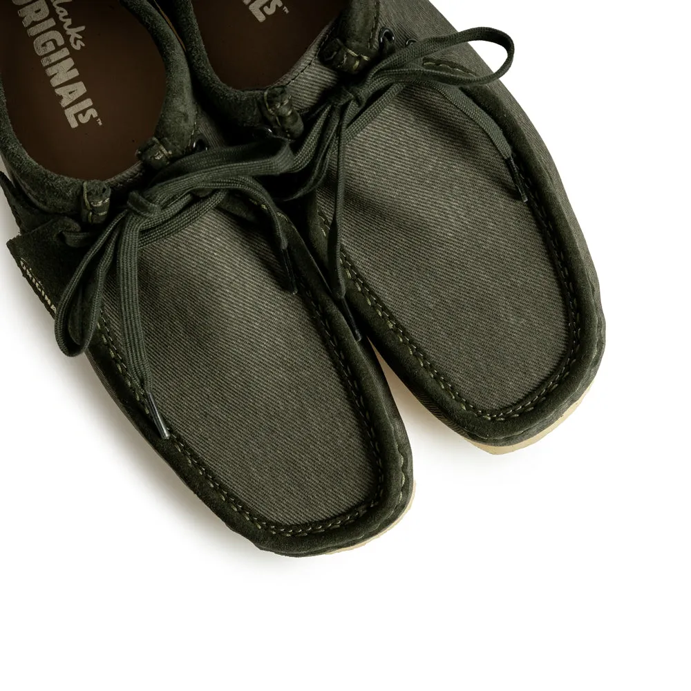 Wallabee Forest Green Canvas | Forest Green