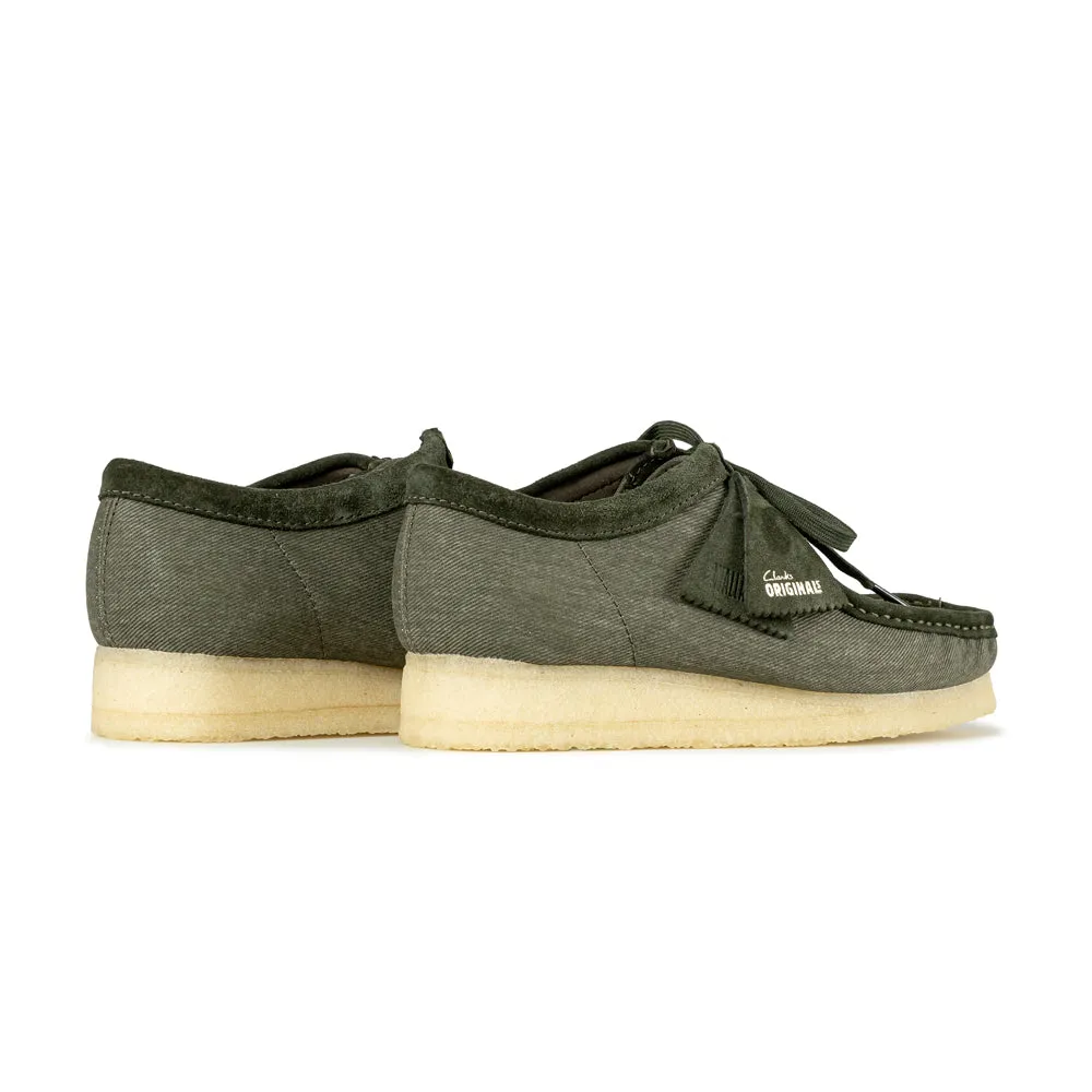 Wallabee Forest Green Canvas | Forest Green