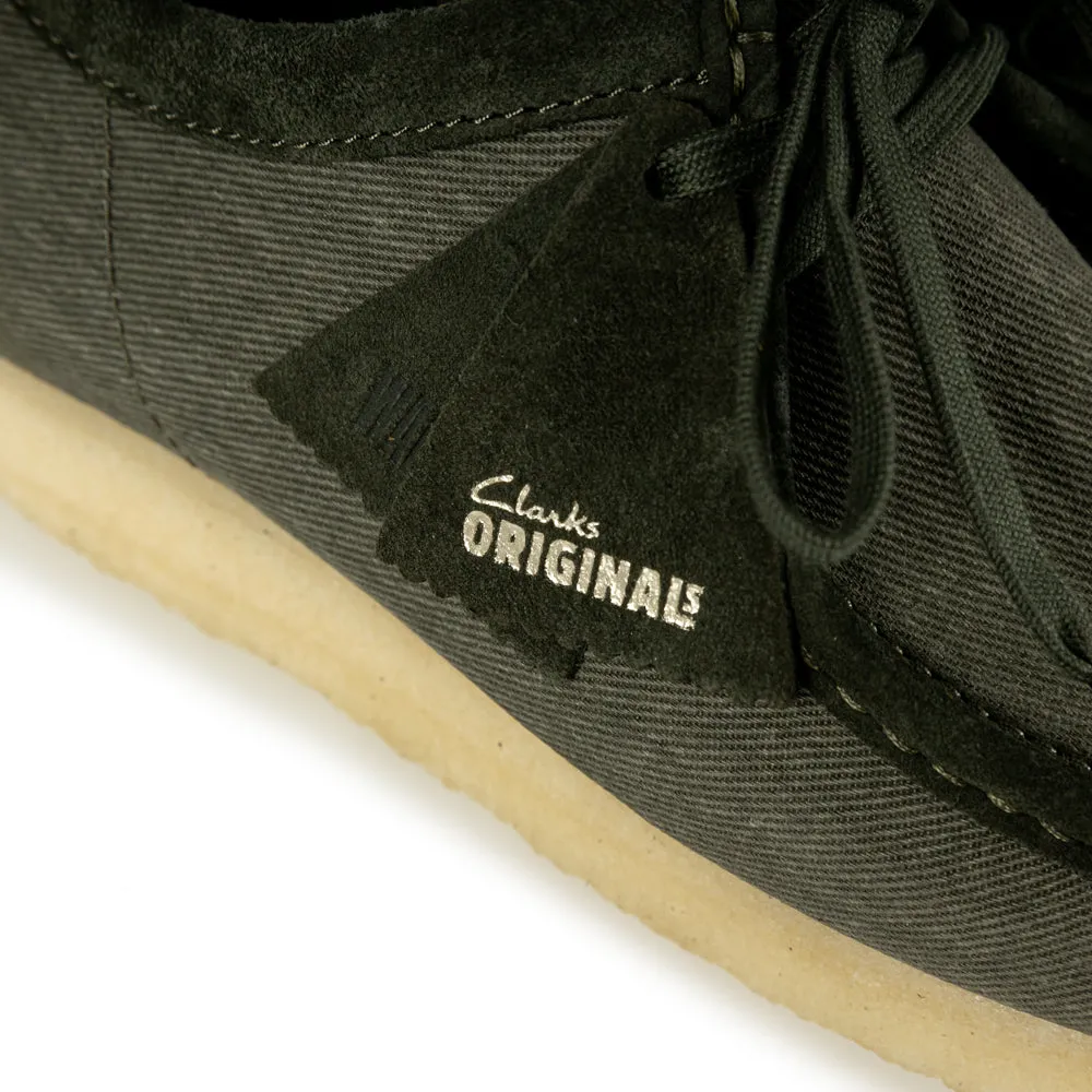 Wallabee Forest Green Canvas | Forest Green