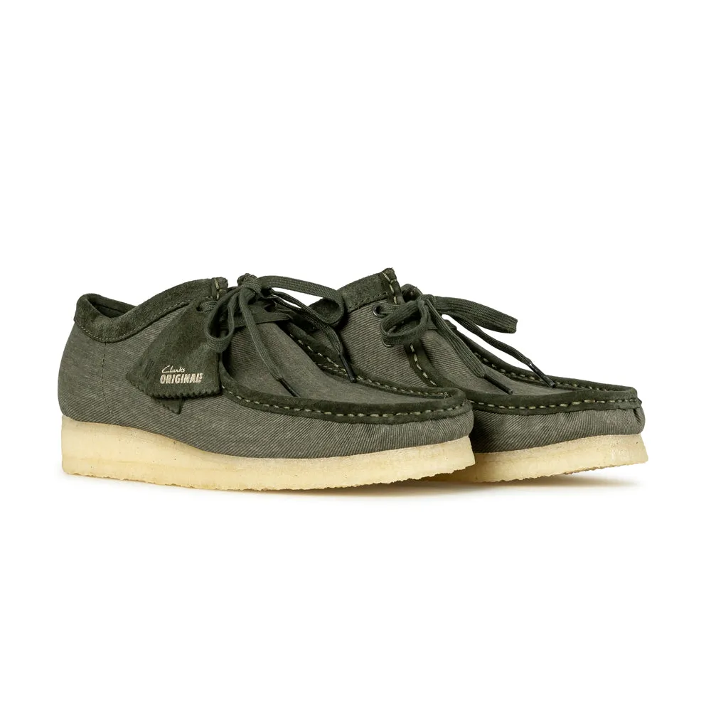 Wallabee Forest Green Canvas | Forest Green