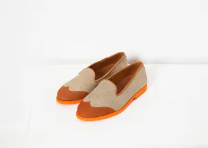 Wingtip Loafer in Orange - A Stylish and Fashionable Choice