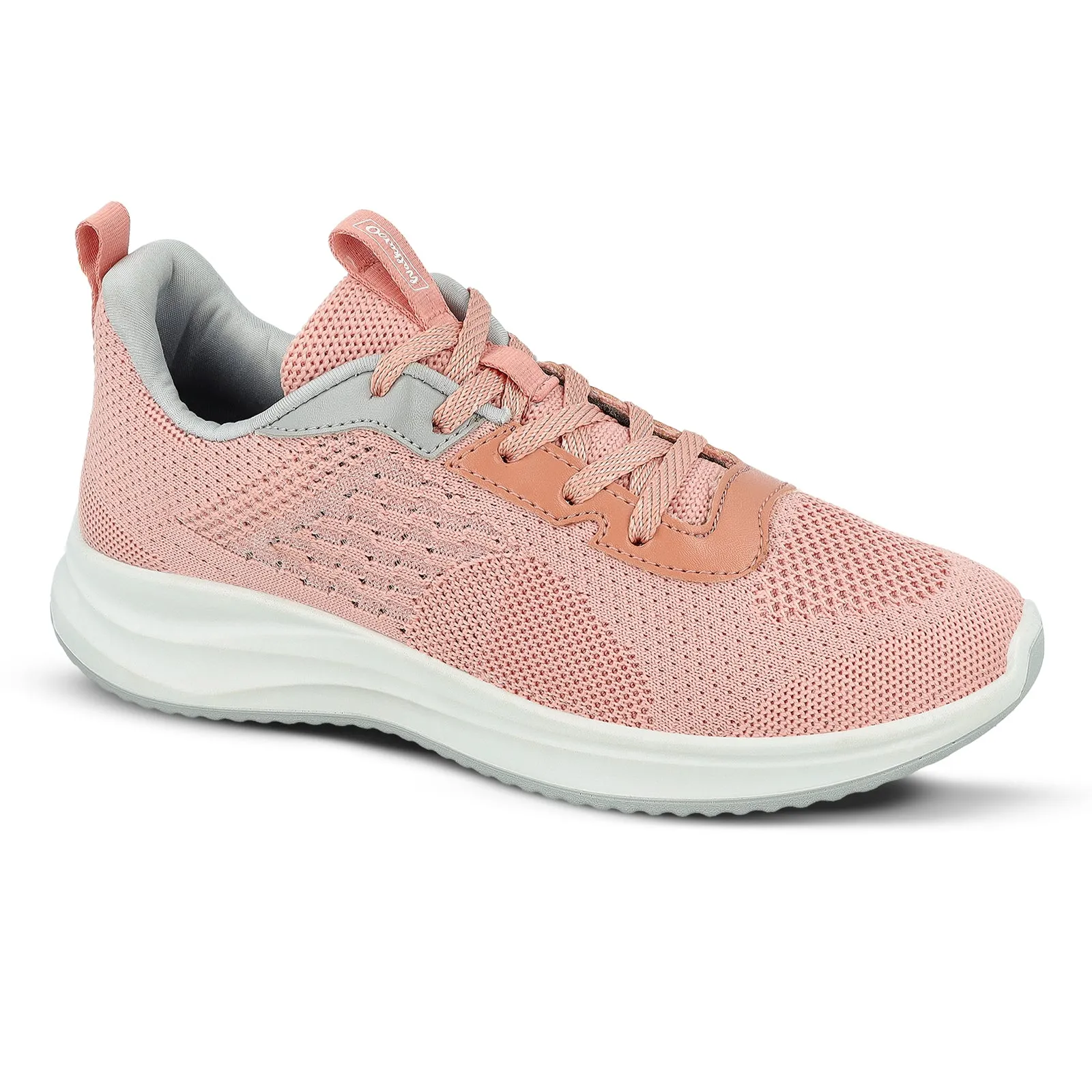 Women's Lace-up Sports Shoe - WS9911 Peach