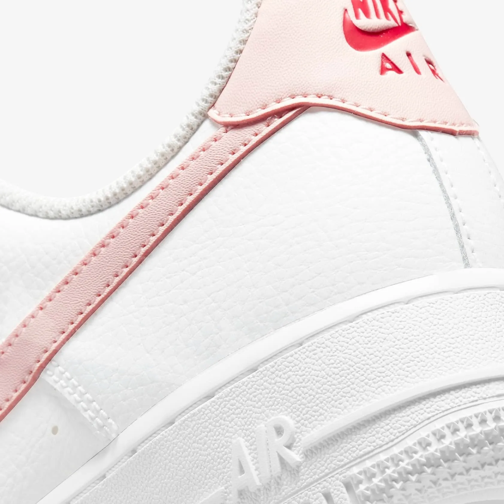 Women's Nike Air Force 1 '07 "Pale Coral" (Summit White/University Red)(315115-167)