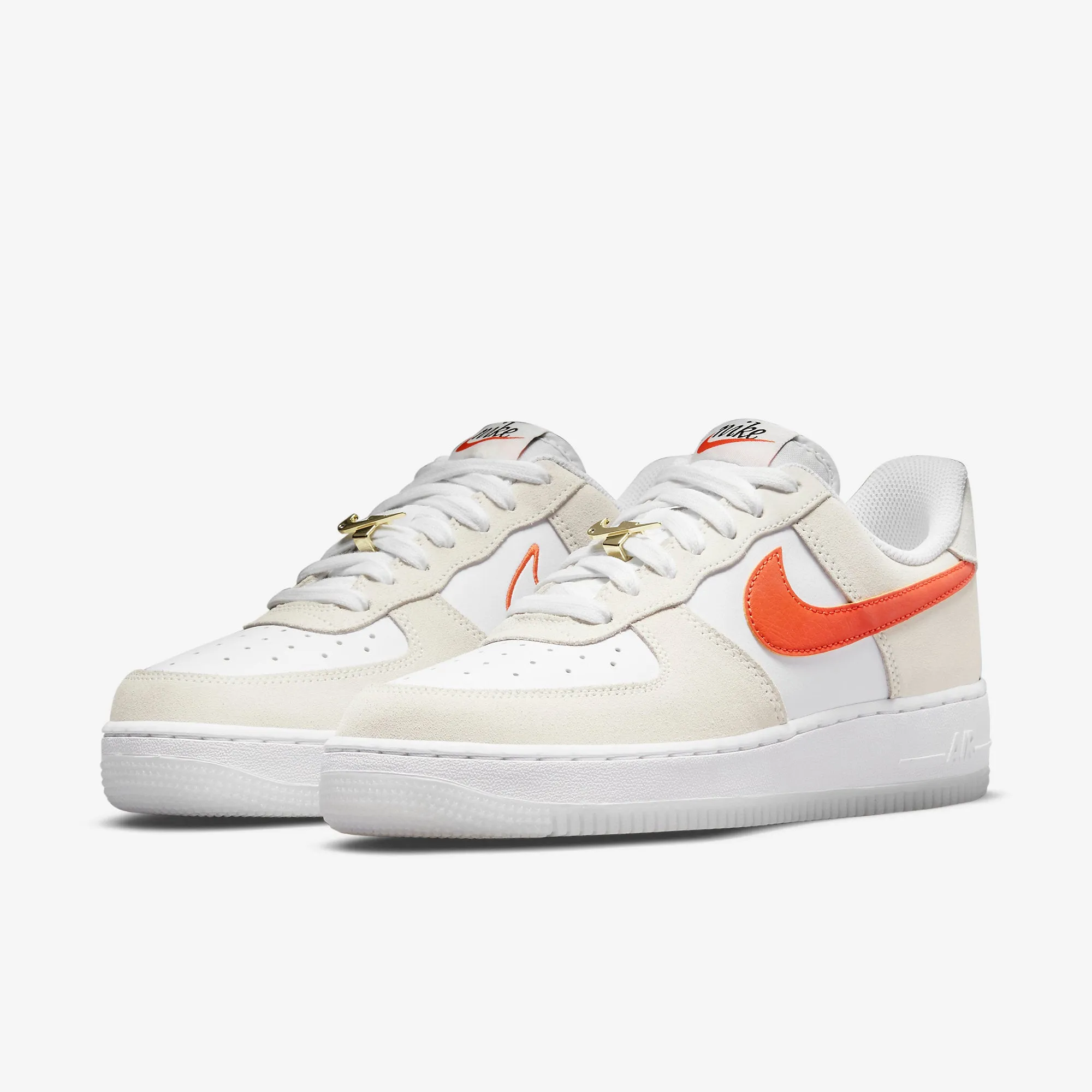 Women's Nike Air Force 1 SE "First Use" (Summit White/Sail/Cream/Orange)(DA8302-101)