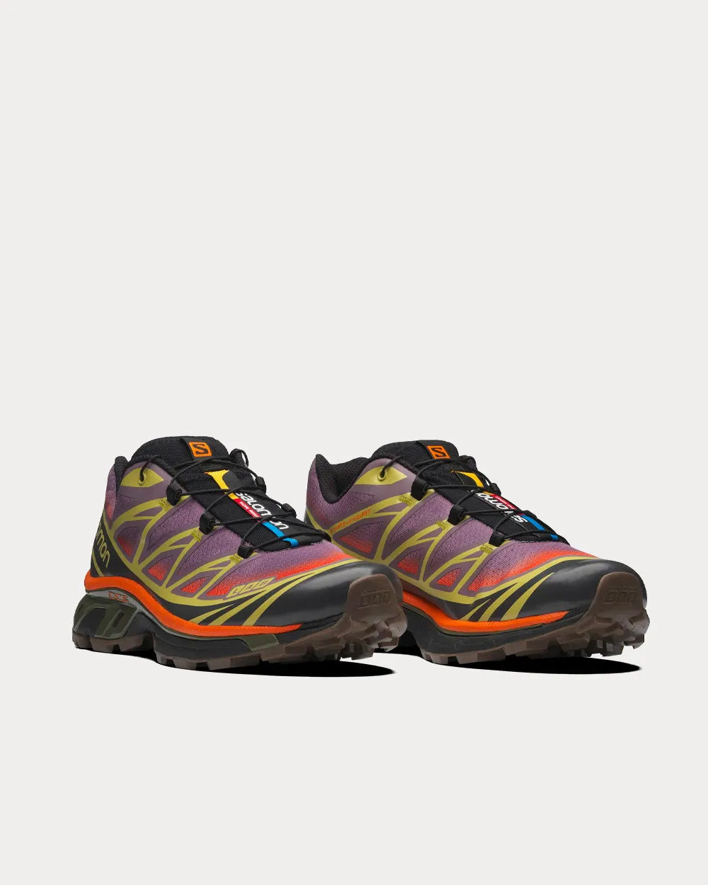 XT-6 Skyline Moonscape / Leek Green / Vibrant Orange Low Top Sneakers